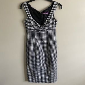 Smart Set Black and White Gingham Dress